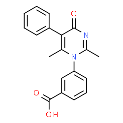 3-(2,6-DIMETHYL-4-OXO-5-PHENYLPYRIMIDIN-1(4H)-YL)BENZOIC ACID结构式