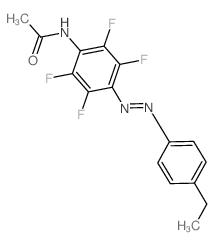 Acetamide,N-[4-[2-(4-ethylphenyl)diazenyl]-2,3,5,6-tetrafluorophenyl]- picture