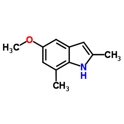 5-Methoxy-2,7-dimethyl-1H-indole结构式