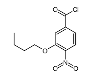 3-丁氧基-4-硝基苯甲酰氯结构式