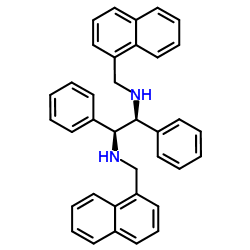 1S,2S-N,N'-bis(1-naphthalenylmethyl)-1,2-diphenyl-1,2-Ethanediamine structure