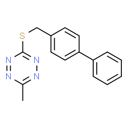 3-[(联苯-4-基甲基)硫代]-6-甲基-1,2,4,5-四嗪结构式