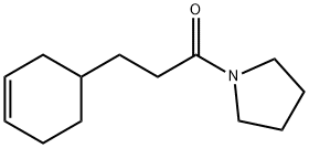 1-Propanone, 3-(3-cyclohexen-1-yl)-1-(1-pyrrolidinyl)- Structure