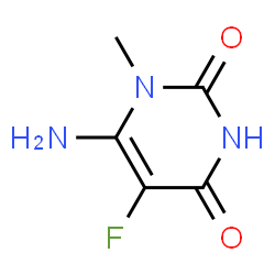 2,4(1H,3H)-Pyrimidinedione,6-amino-5-fluoro-1-methyl-(9CI) structure