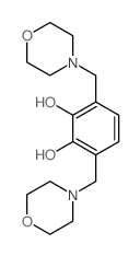 1,2-Benzenediol,3,6-bis(4-morpholinylmethyl)- structure