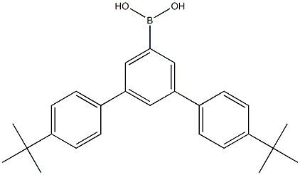 (4,4''-di-tert-butyl-[1,1':3',1''-terphenyl]-5'-yl)boronic acid Structure