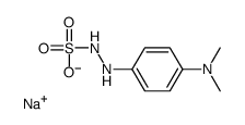 2-[p-(Dimethylamino)phenyl]hydrazine-1-sulfonic acid sodium salt结构式