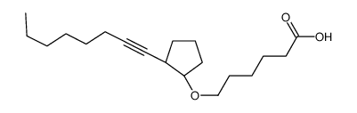 6-[(2R)-2-oct-1-ynylcyclopentyl]oxyhexanoic acid Structure