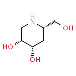 3,4-Piperidinediol, 6-(hydroxymethyl)-, (3R,4S,6S)- (9CI) Structure