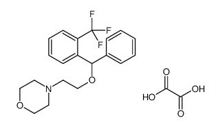 oxalic acid,4-[2-[phenyl-[2-(trifluoromethyl)phenyl]methoxy]ethyl]morpholine结构式