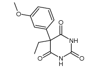5-ethyl-5-(3-methoxy-phenyl)-pyrimidine-2,4,6-trione结构式