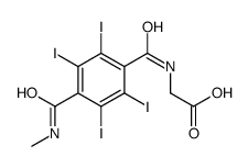 2-[[2,3,5,6-tetraiodo-4-(methylcarbamoyl)benzoyl]amino]acetic acid结构式