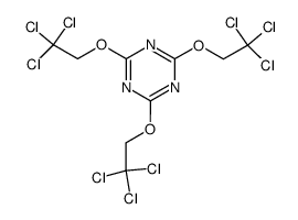 2,4,6-tris-(2,2,2-trichloro-ethoxy)-[1,3,5]triazine结构式