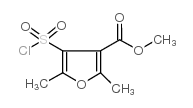 4-(氯磺酰基)-2,5-乙基-3-糠酸乙酯结构式