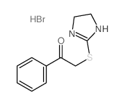 2-(4,5-dihydro-1H-imidazol-2-ylsulfanyl)-1-phenyl-ethanone Structure