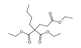 heptane-1,3,3-tricarboxylic acid triethyl ester结构式