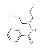 2-Benzoyl-1, 1-bis(2-chloroethyl)hydrazine Structure
