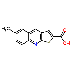 6-Methylthieno[2,3-b]quinoline-2-carboxylic acid structure