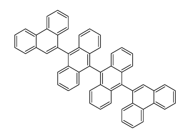 9-phenanthren-9-yl-10-(10-phenanthren-9-ylanthracen-9-yl)anthracene结构式