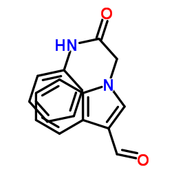 2-(3-FORMYL-INDOL-1-YL)-N-PHENYL-ACETAMIDE结构式