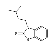3-(3-methylbutyl)-1,3-benzothiazole-2-thione Structure