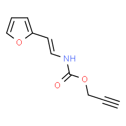 2-PROPYNYL N-[2-(2-FURYL)VINYL]CARBAMATE Structure