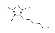 2,3,5-tribromo-4-hexylthiophene结构式