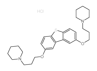 1-(3-((8-(3-(1-Piperidinyl)propoxy)dibenzo(b,d)thien-2-yl)oxy)propyl)piperidine Structure