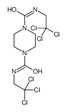 1-N,4-N-bis(2,2,2-trichloroethyl)piperazine-1,4-dicarboxamide Structure