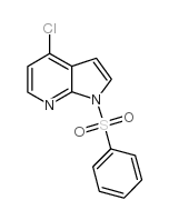 4-氯-1-对甲苯基-1H-吡咯并[2,3-b]吡啶结构式
