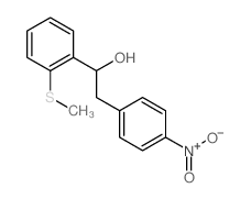 1-(2-methylsulfanylphenyl)-2-(4-nitrophenyl)ethanol structure