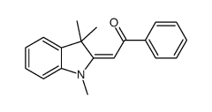 1-phenyl-2-(1,3,3-trimethylindol-2-ylidene)ethanone结构式