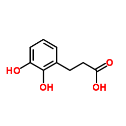 3-(2,3-Dihydroxyphenyl)propanoic acid Structure