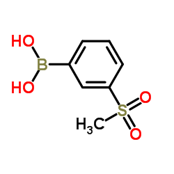 3-Methylsulfonylphenylboronic acid structure