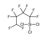 trichloro(1,1,2,2,3,3,4,4-octafluorobutyl)silane结构式