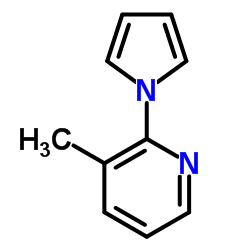 3-Methyl-2-(1H-pyrrol-1-yl)pyridine结构式