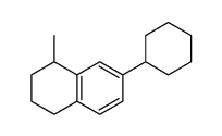 7-cyclohexyl-1-methyl-1,2,3,4-tetrahydronaphthalene结构式