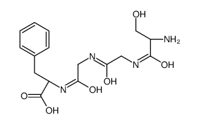 (2S)-2-[[2-[[2-[[(2S)-2-amino-3-hydroxypropanoyl]amino]acetyl]amino]acetyl]amino]-3-phenylpropanoic acid Structure