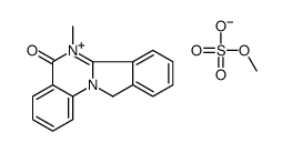 6-methyl-11H-isoindolo[2,1-a]quinazolin-6-ium-5-one,methyl sulfate Structure