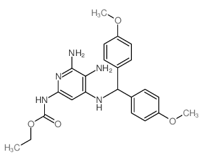 ethyl N-[5,6-diamino-4-[bis(4-methoxyphenyl)methylamino]pyridin-2-yl]carbamate picture