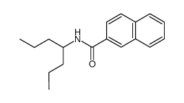N-β-Naphthoyl-4-heptylamin结构式