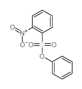 Benzenesulfonic acid,2-nitro-, phenyl ester Structure