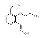 (NE)-N-[(3-methoxy-2-propoxyphenyl)methylidene]hydroxylamine结构式