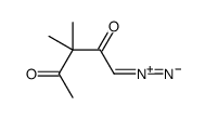 1-diazonio-3,3-dimethyl-4-oxopent-1-en-2-olate结构式