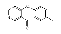 4-(4-ethylphenoxy)pyridine-3-carbaldehyde Structure