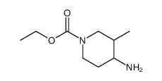 4-amino-1-carbethoxy-3-methylpiperidine结构式