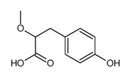 3-(4-hydroxyphenyl)-2-methoxypropanoic acid结构式