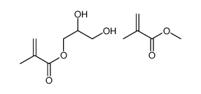 2,3-dihydroxypropyl 2-methylprop-2-enoate,methyl 2-methylprop-2-enoate结构式