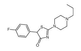 5-(4-fluorophenyl)-2-(4-propylpiperazin-1-yl)-1,3-thiazol-4-one Structure