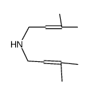 bis(3-methylbut-2-enyl)amine Structure